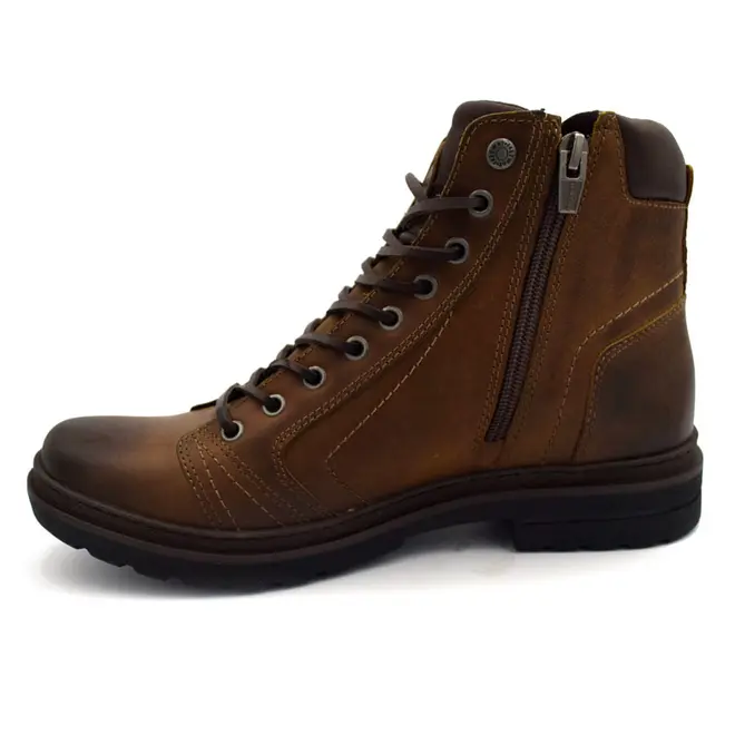 Coturno de Couro Masculino Free Way Marrom ABSOLUTX
