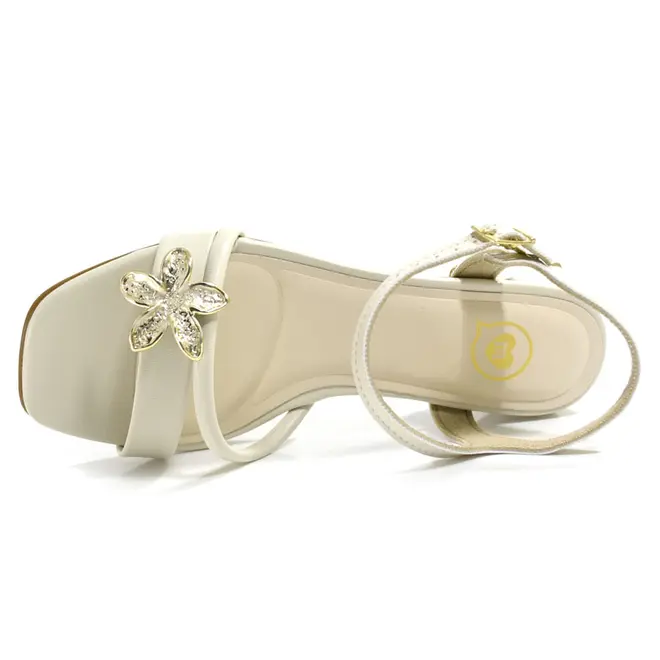 Sandália Infantil de Menina Molekinha do 26 ao 34 Off White 2347.130.23876