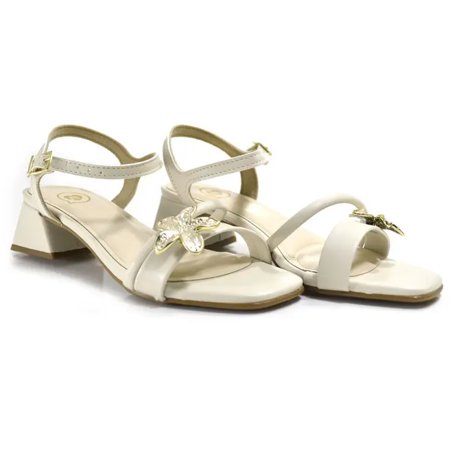Sandália Infantil de Menina Molekinha do 26 ao 34 Off White 2347.130.23876