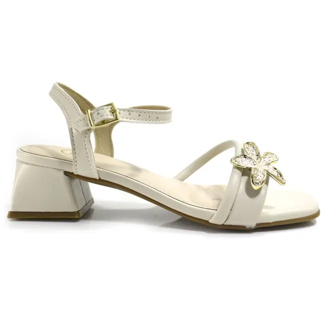 Sandália Infantil de Menina Molekinha do 26 ao 34 Off White 2347.130.23876
