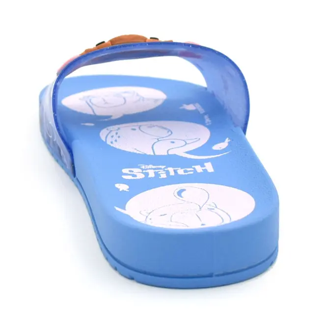 Chinelo Slide Infantil Grendene Stitch Azul 23285