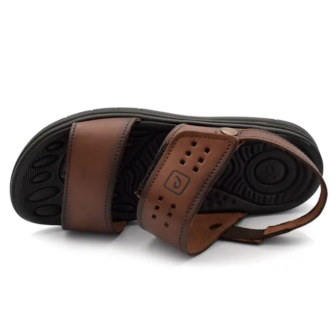 Papete de Couro Masculina Pegada Marrom 134203