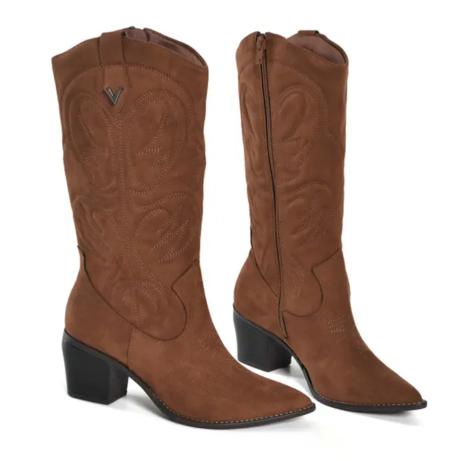 Bota Texana Feminina Via Marte Marrom 054-018-01