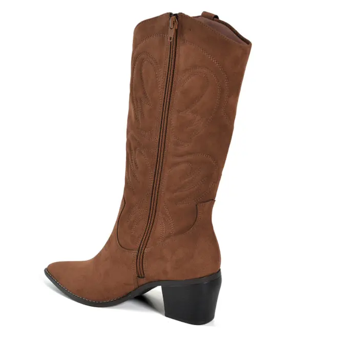 Bota Texana Feminina Via Marte Marrom 054-018-01