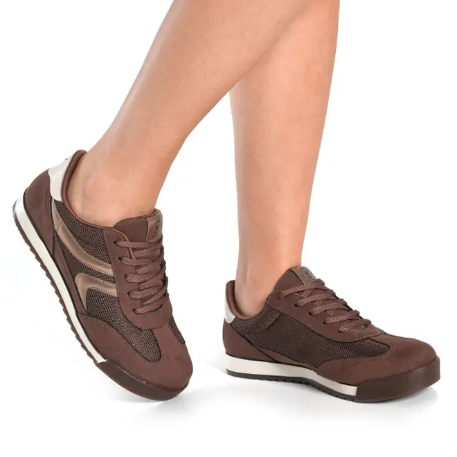 Tênis Casual Feminino Via Marte Marrom 237-013-02