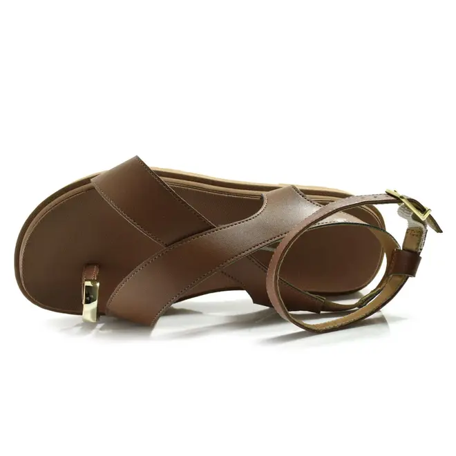 Sandália Flat Feminina Vizzano Marrom 6499.122.7286