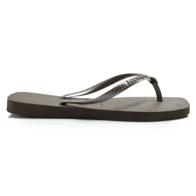 Chinelo Havainas Slim Square Marrom 4148301