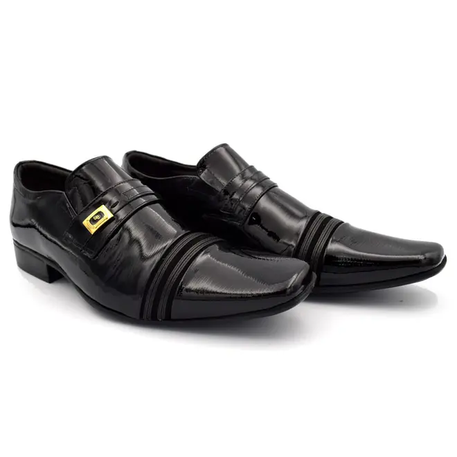 Sapato Social de Couro Jota Pe Air Prince Preto 84617