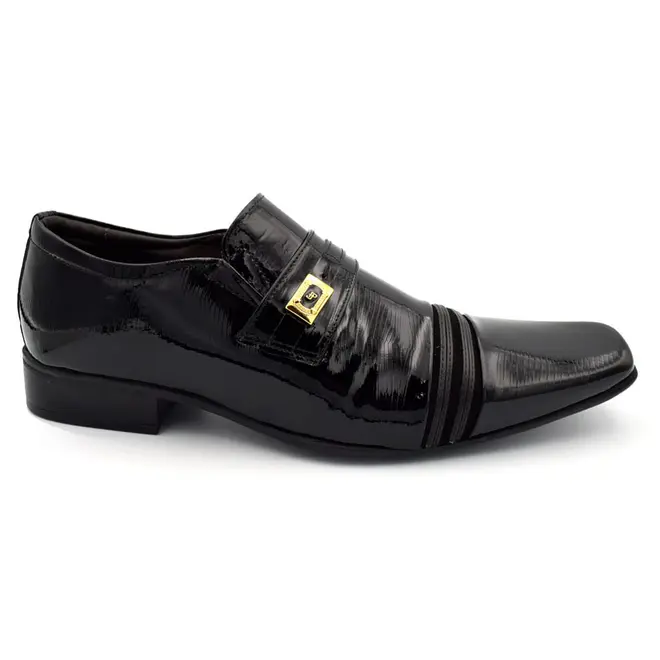 Sapato Social de Couro Jota Pe Air Prince Preto 84617