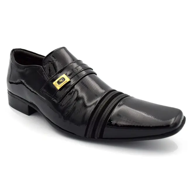 Sapato Social de Couro Jota Pe Air Prince Preto 84617