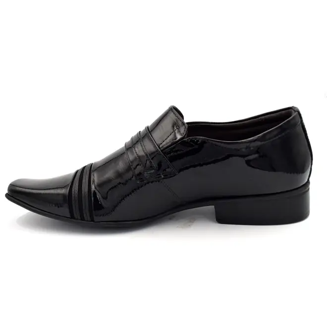 Sapato Social de Couro Jota Pe Air Prince Preto 84617