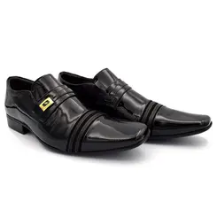 Sapato Social de Couro Jota Pe Air Prince Preto 84617