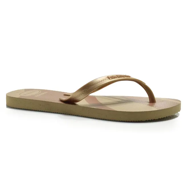 Chinelo Feminino Havaianas Elegance Print Bege 4148804