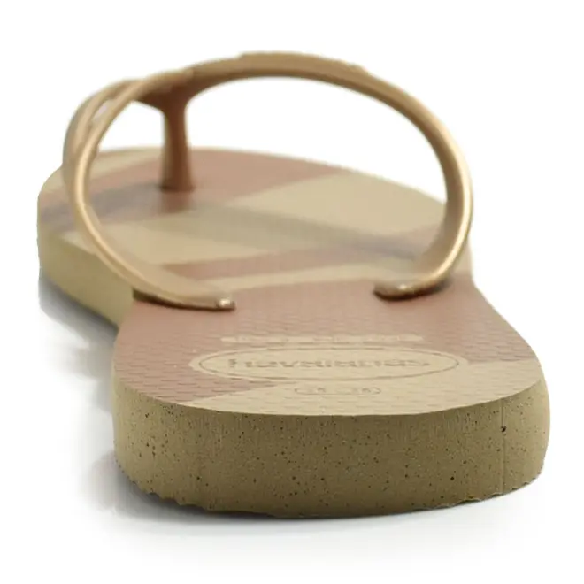 Chinelo Feminino Havaianas Elegance Print Bege 4148804