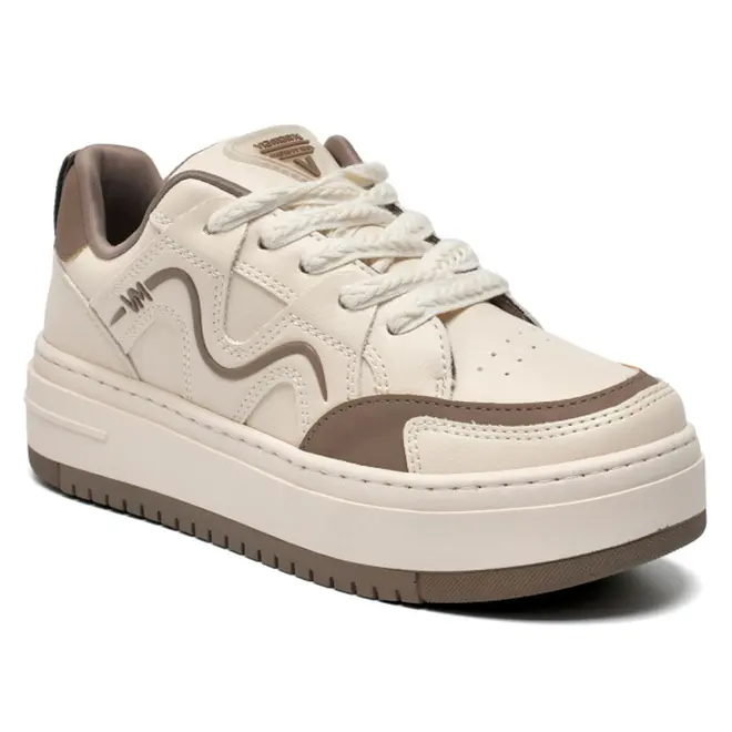 Tênis Casual Feminino Via Marte Creme 306-002-16