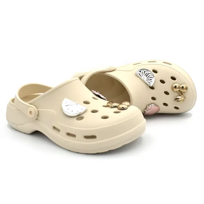 Babuche Feminino Zaxy Joy Pins Creme 19432