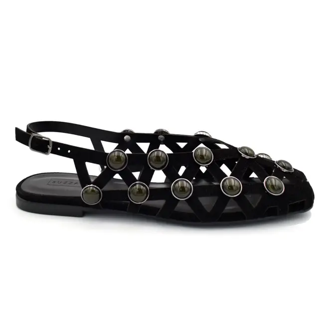 Sapatilha Slingback Feminina Suzzara Preto 3786-12323