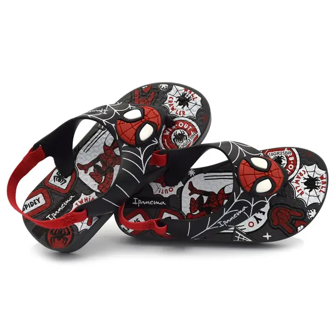 Chinelo Infantil de Menino Ipanema Spidey Baby Preto 27513