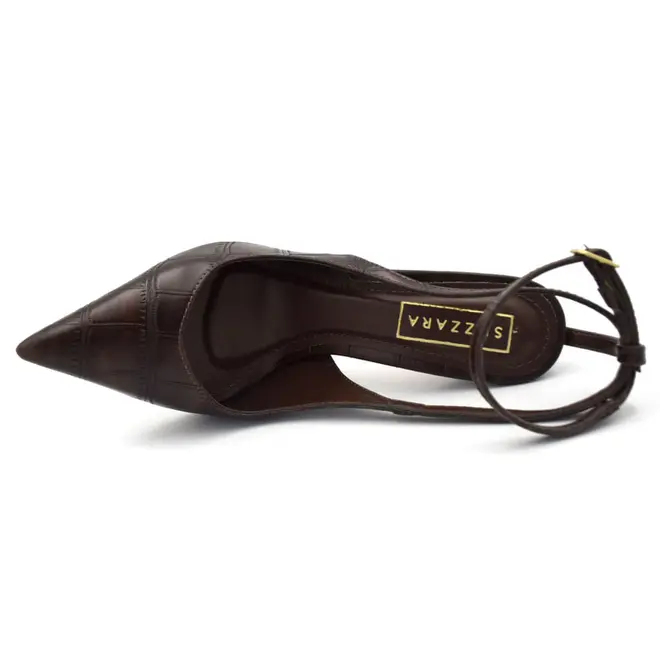 Scarpin de Salto Feminino Suzzara Marrom 71000-07
