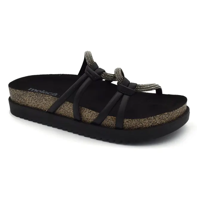Papete Feminina Moleca Preto 5500.111.31367