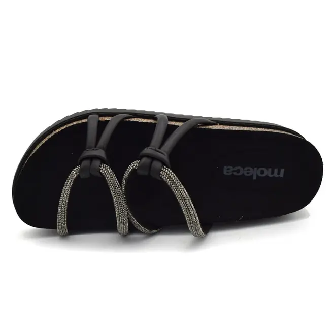 Papete Feminina Moleca Preto 5500.111.31367