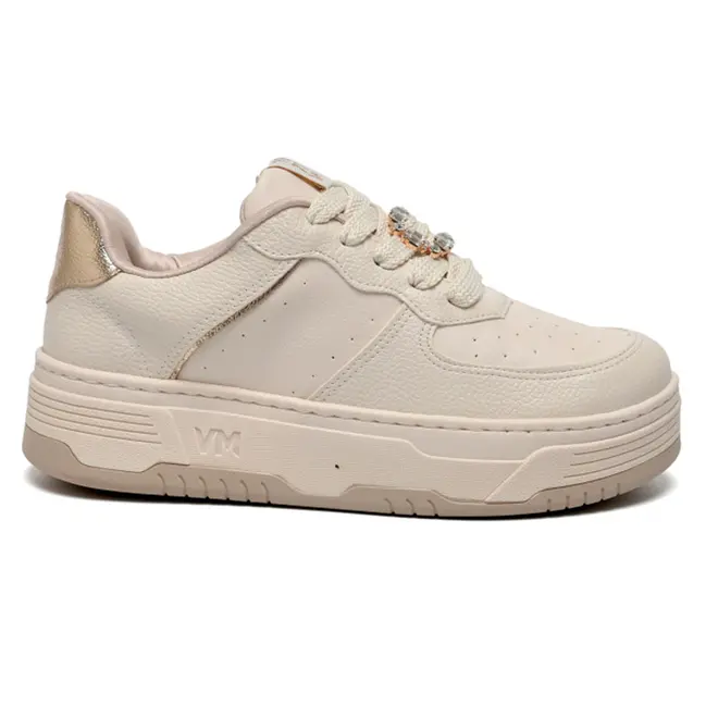 Tênis Casual Feminino Via Marte Creme 225-008-07
