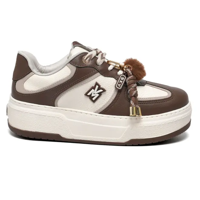 Tênis Casual Feminino Via Marte Marrom 223-013-21