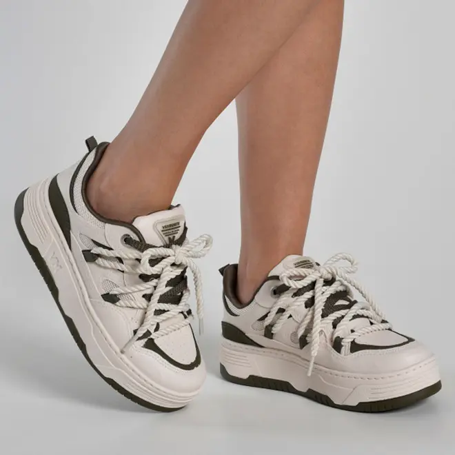 Tênis Casual Feminino Via Marte Bege 225-009-14