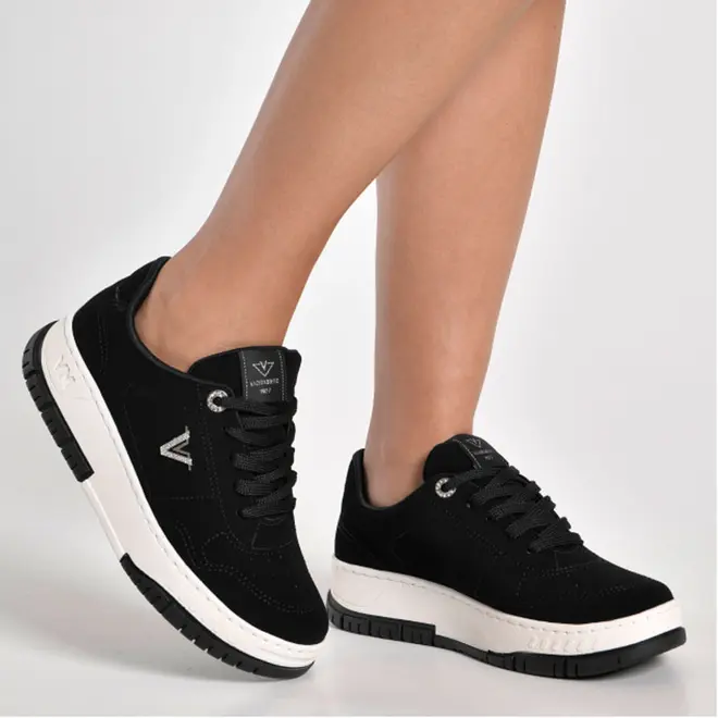 Tênis Casual Feminino Via Marte Preto 219-011-01