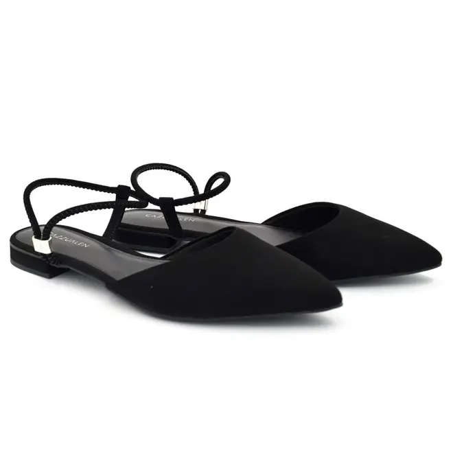 Sapatilha Slingback Feminina Cazzualen Preto 79065
