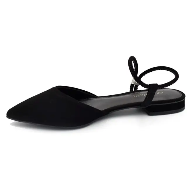 Sapatilha Slingback Feminina Cazzualen Preto 79065