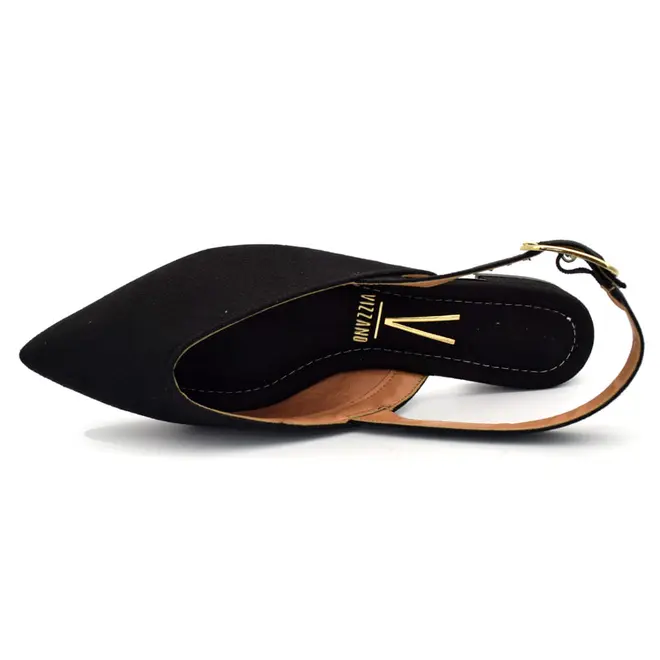 Sapatilha Slingback Feminina Vizzano Preto 1206.1016.5881