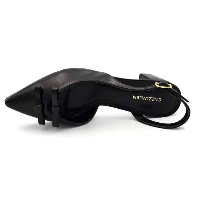Scarpin Slingback Feminino Cazzualen Preto 53125