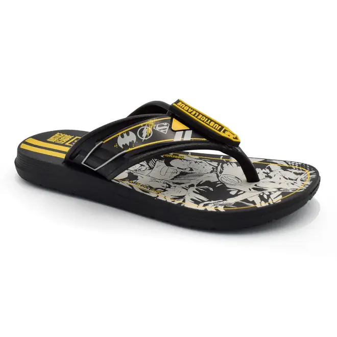 Chinelo de Menino Grendene Liga da Justiça Intense Flop Preto 23439