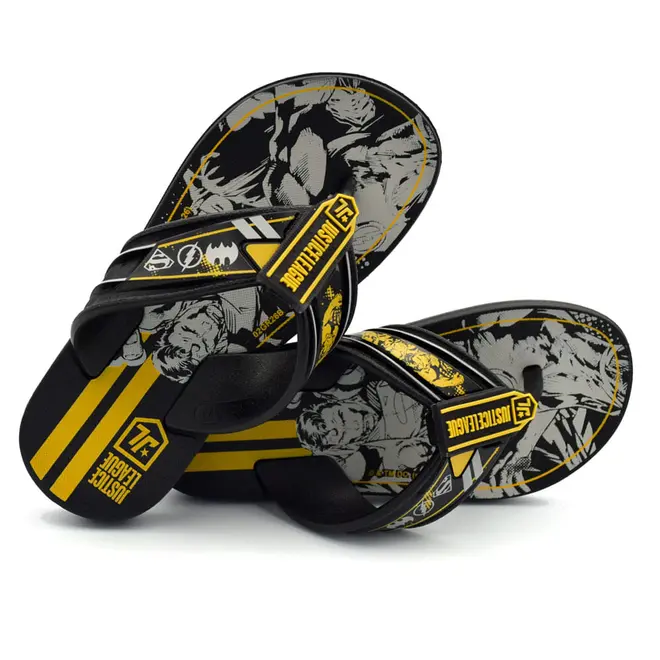 Chinelo de Menino Grendene Liga da Justiça Intense Flop Preto 23439