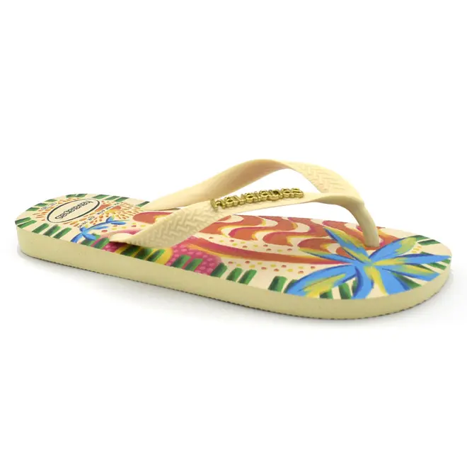 Chinelo Havaianas Feminino Top Bossa Amarelo 4150746