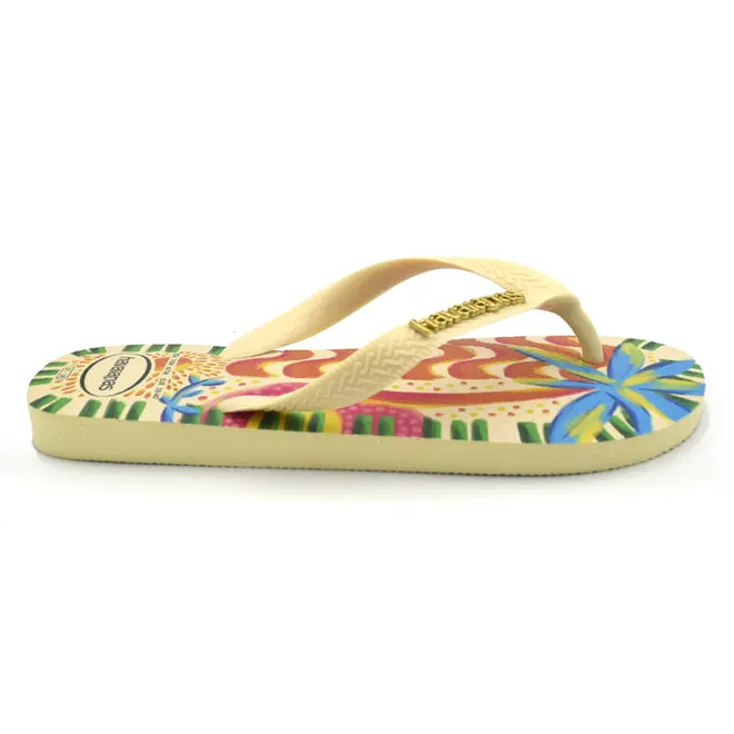 Chinelo Havaianas Feminino Top Bossa Amarelo 4150746