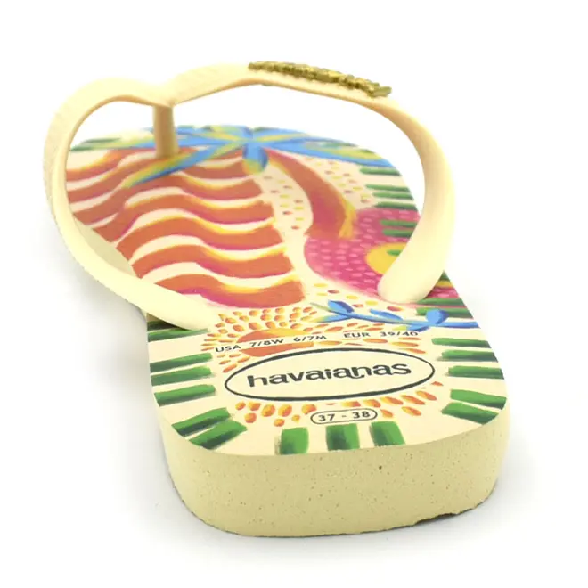 Chinelo Havaianas Feminino Top Bossa Amarelo 4150746