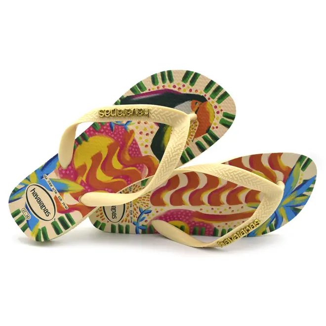 Chinelo Havaianas Feminino Top Bossa Amarelo 4150746