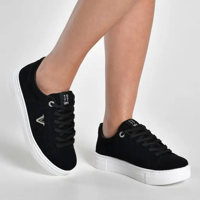 Tênis Casual Feminino Via Marte Preto 138-021-01