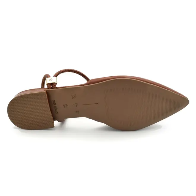 Sapatilha Slingback Feminina Cazzualen Marrom 79065