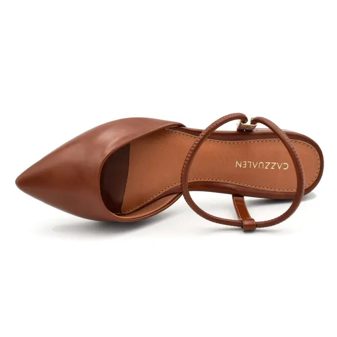 Sapatilha Slingback Feminina Cazzualen Marrom 79065