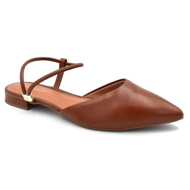 Sapatilha Slingback Feminina Cazzualen Marrom 79065