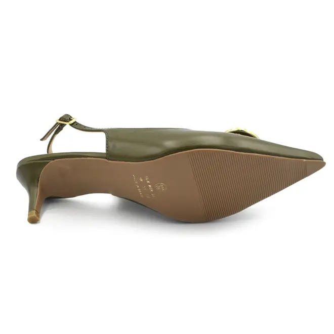 Scarpin Slingback Feminino Suzzara Verde 15601-30