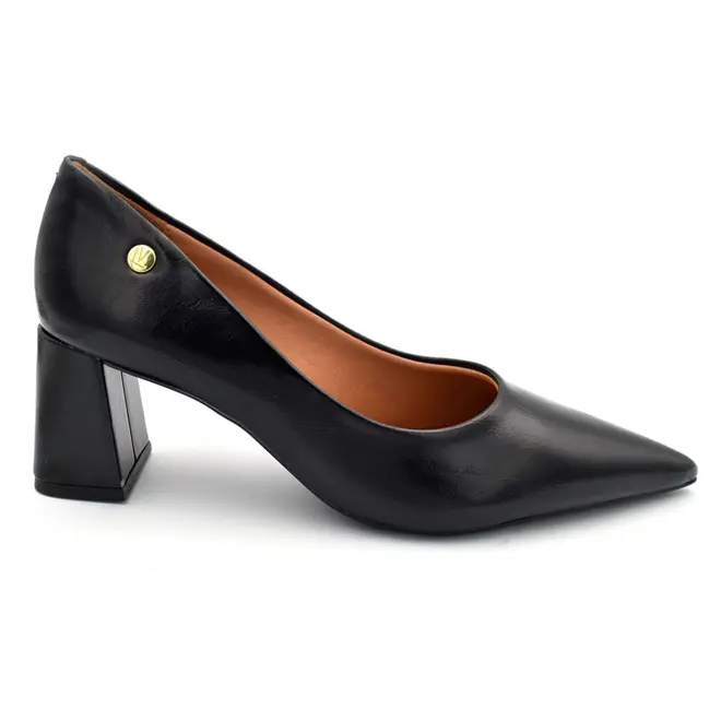 Scarpin de Salto Bloco Feminino Vizzano Preto 1475.100.31310