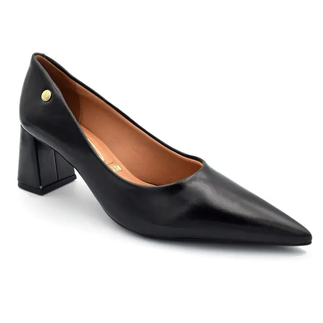 Scarpin de Salto Bloco Feminino Vizzano Preto 1475.100.31310
