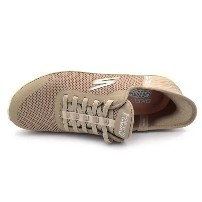 Tênis Feminino Skechers Go Walk Flex Bege 124836