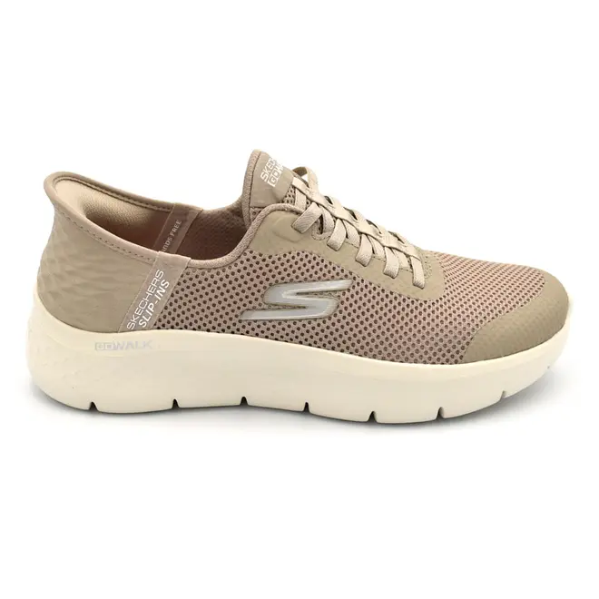 Tênis Feminino Skechers Go Walk Flex Bege 124836