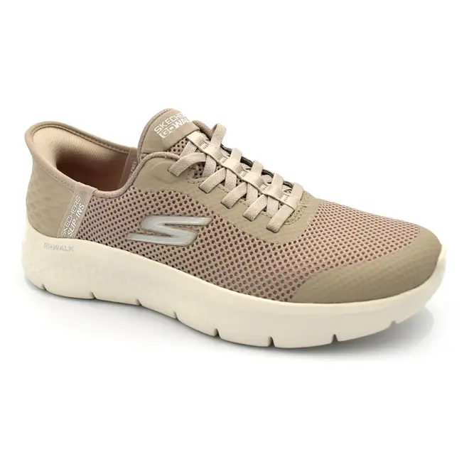 Tênis Feminino Skechers Go Walk Flex Bege 124836