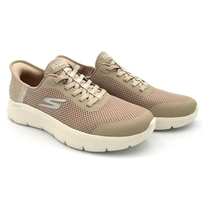 Tênis Feminino Skechers Go Walk Flex Bege 124836